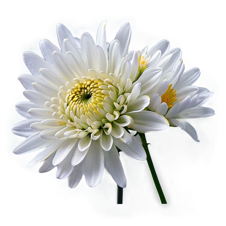 White Chrysanthemum Bloom Png Dnm80 PNG Image