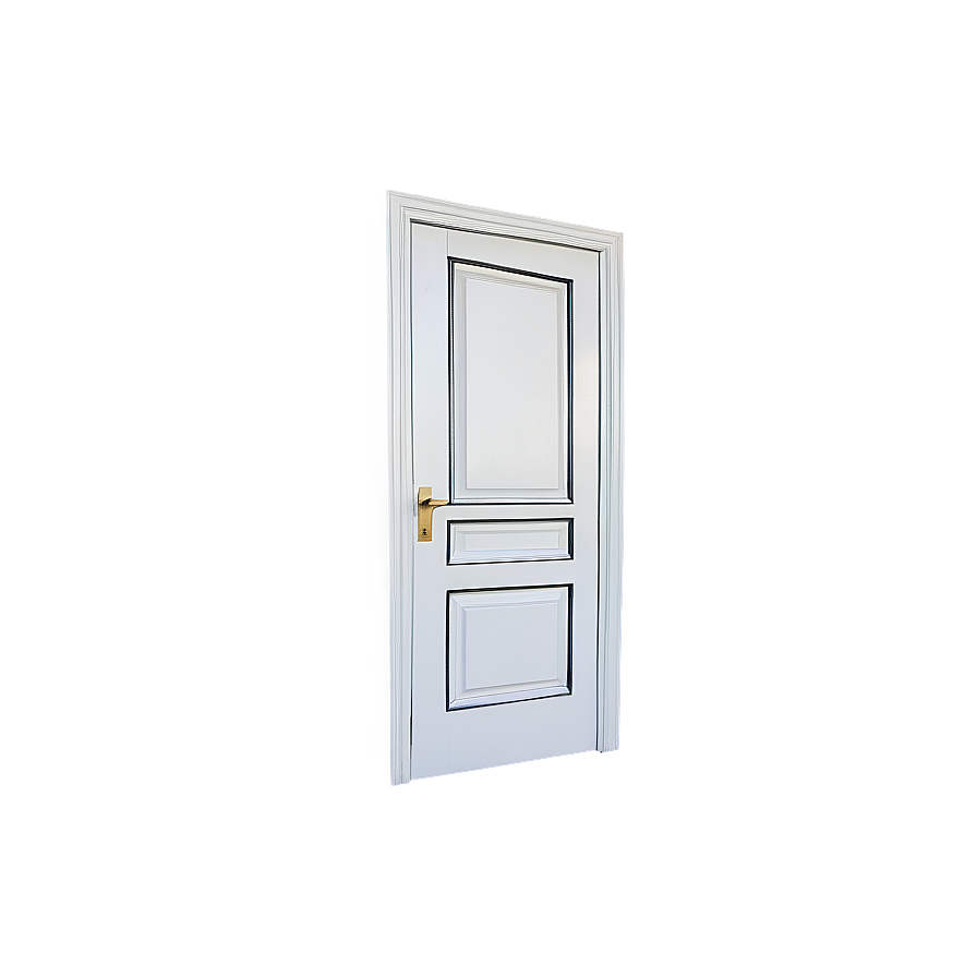 White Closed Door Graphic Png 06292024 PNG Image