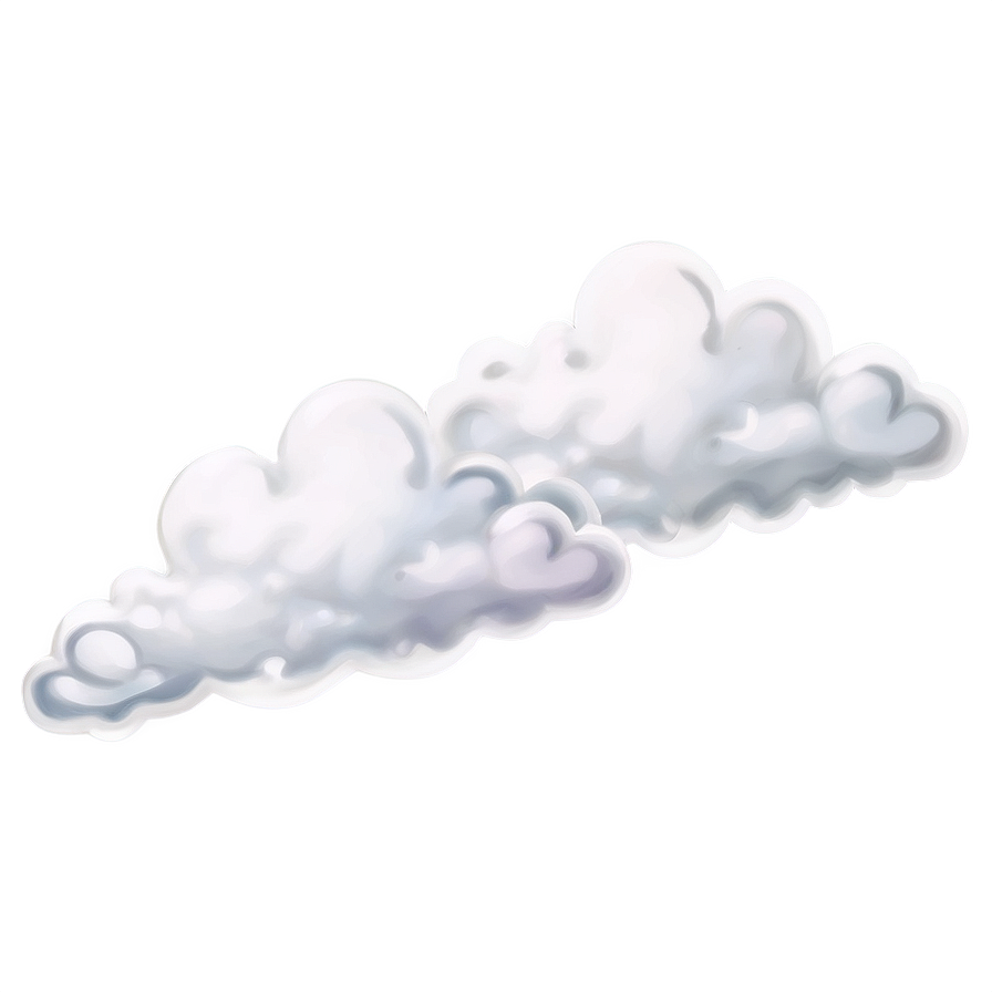 White Cloud Aesthetic Png 06122024 PNG Image