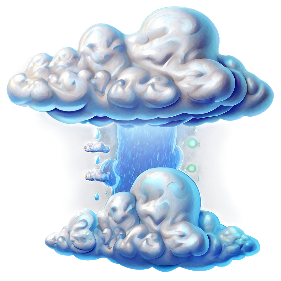 White Cloud Artwork Png 24 PNG Image