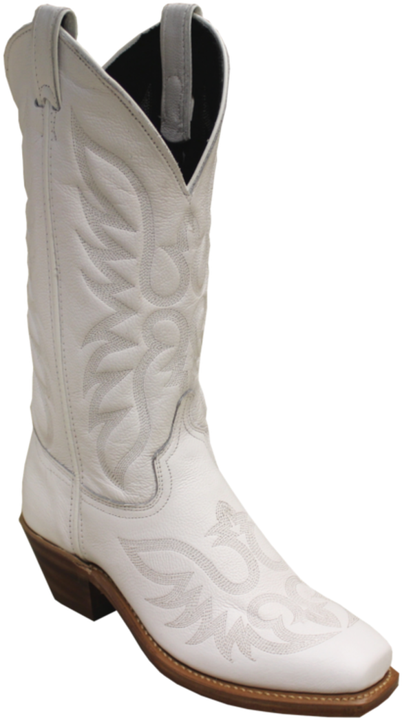 White Cowboy Boot Isolated PNG Image