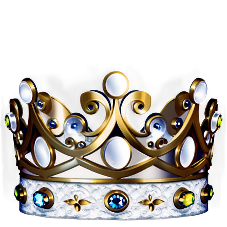 White Crown With Lace Png 30 PNG Image