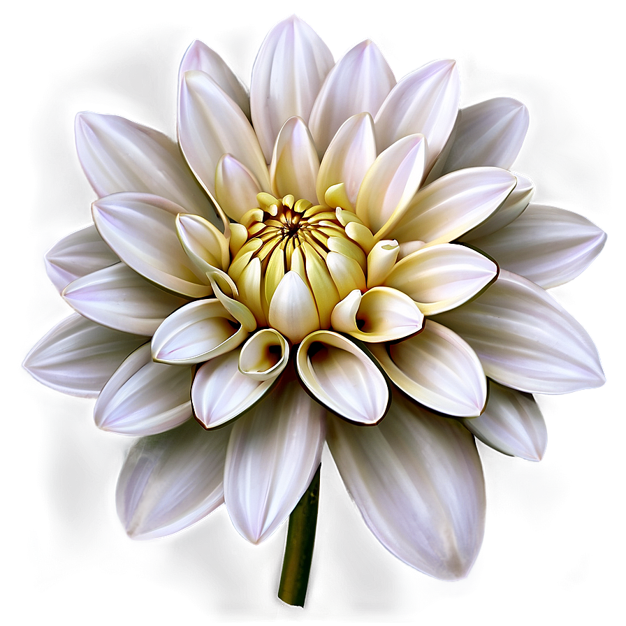 White Dahlia Elegance Png 06112024 PNG Image