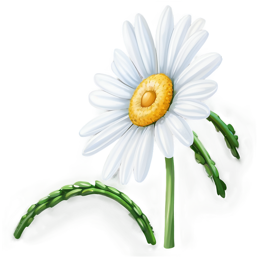 White Daisy Flower Png 80 PNG Image