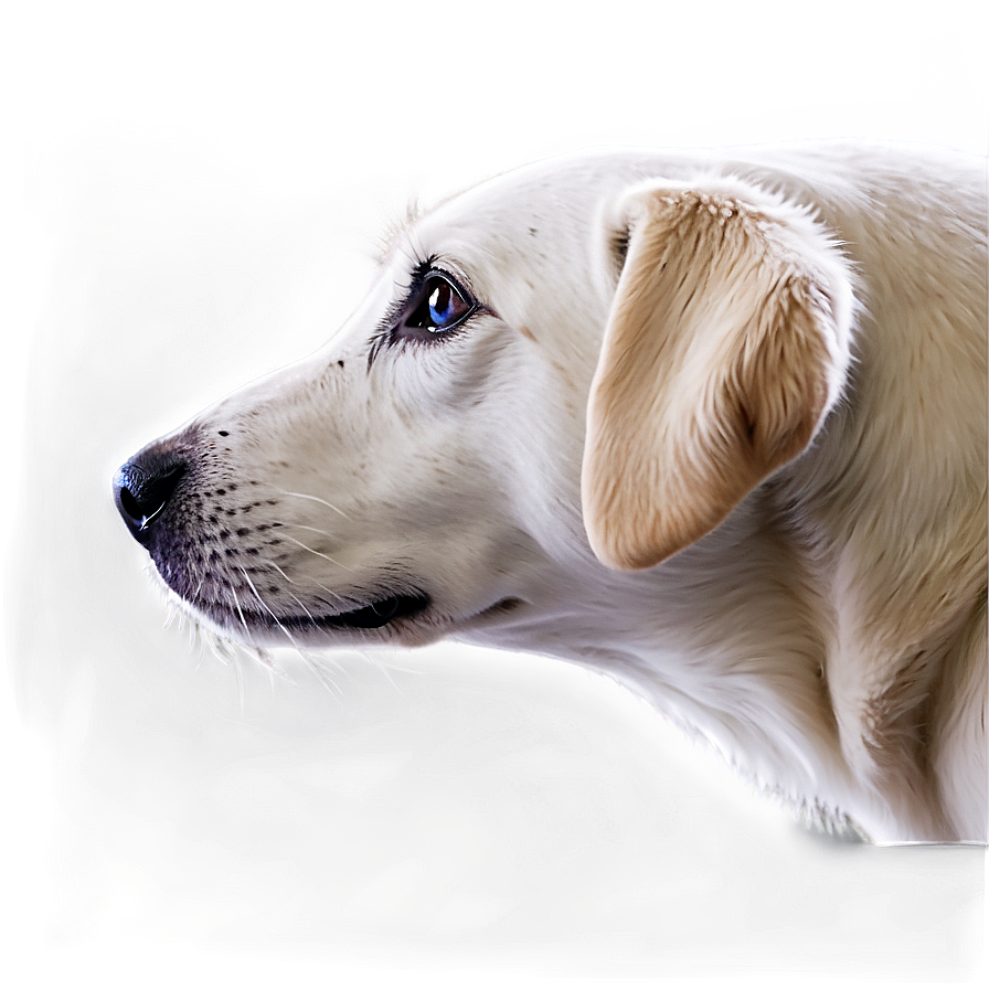 White Dog Nose Profile Png Jse59 PNG Image