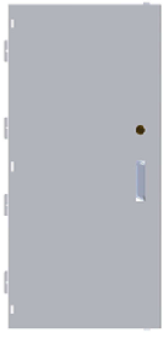 White Doorwith Hingesand Handle.jpg PNG Image