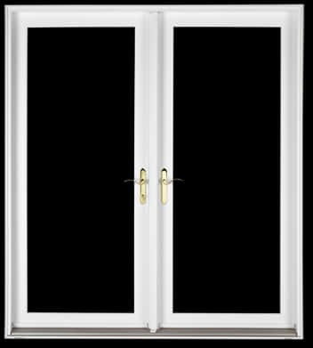 White Double Glazed Window PNG Image