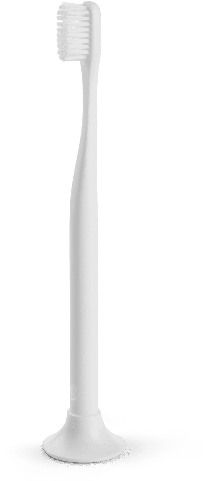 White Electric Toothbrush Standing PNG Image