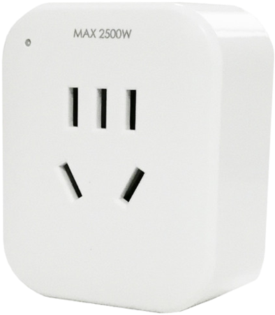 White Electrical Plug Adapter2500 W PNG Image