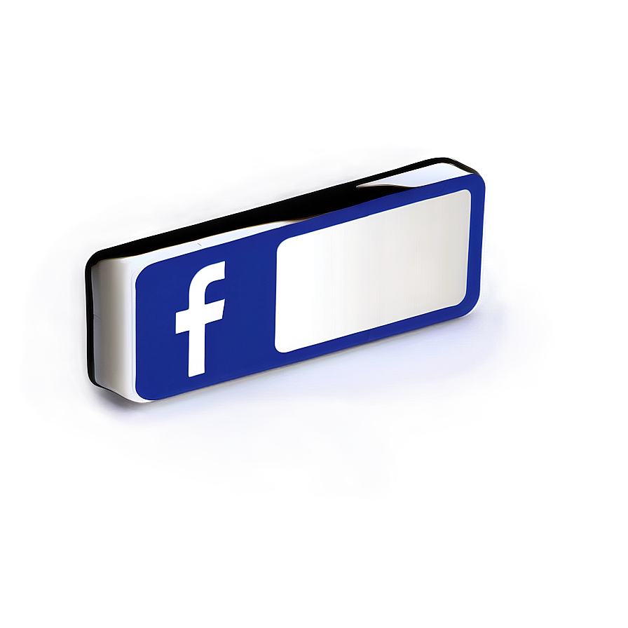 White Facebook 3d Icon Png Het6 PNG Image