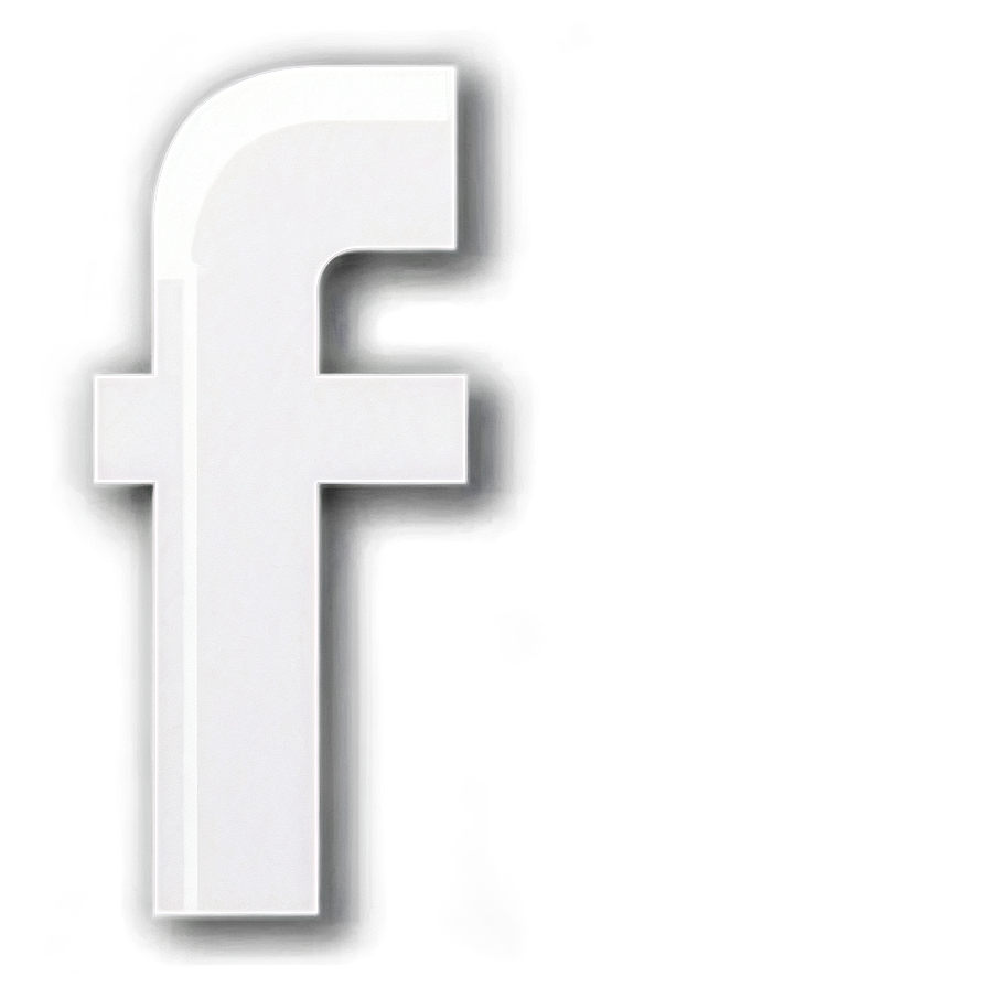 White Facebook Logo High Resolution Png 06272024 PNG Image