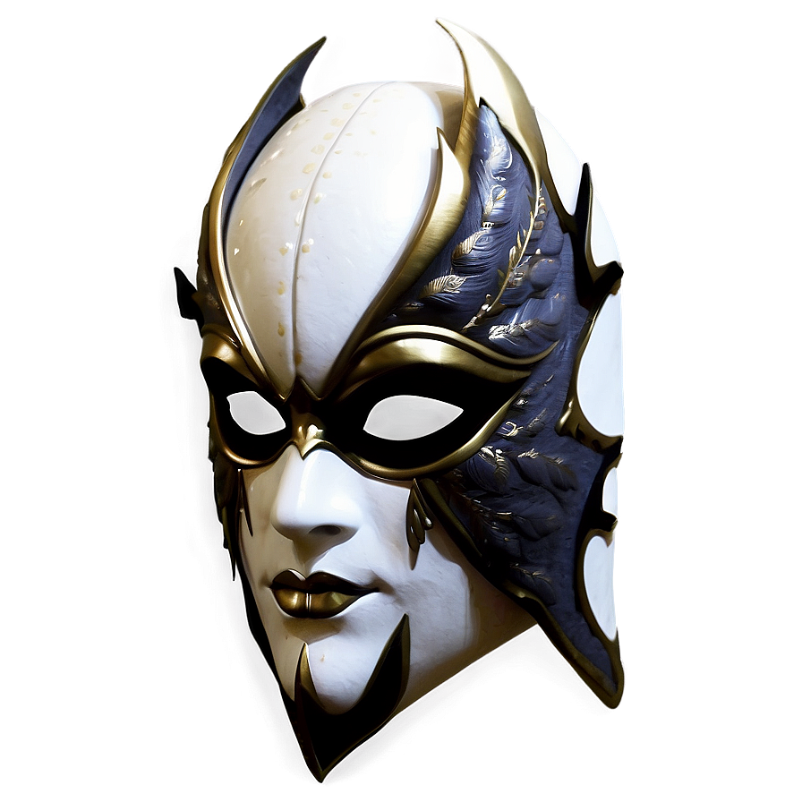 White Fancy Dress Mask Png Iya12 PNG Image