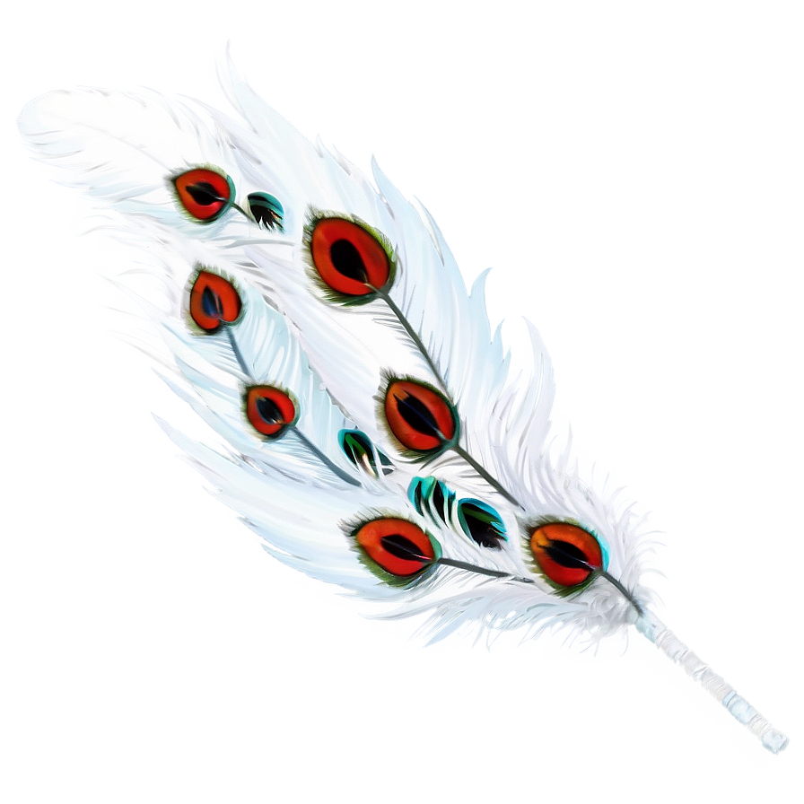 White Feather Mask Png Vun PNG Image