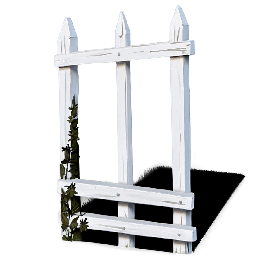 White Fence C PNG Image