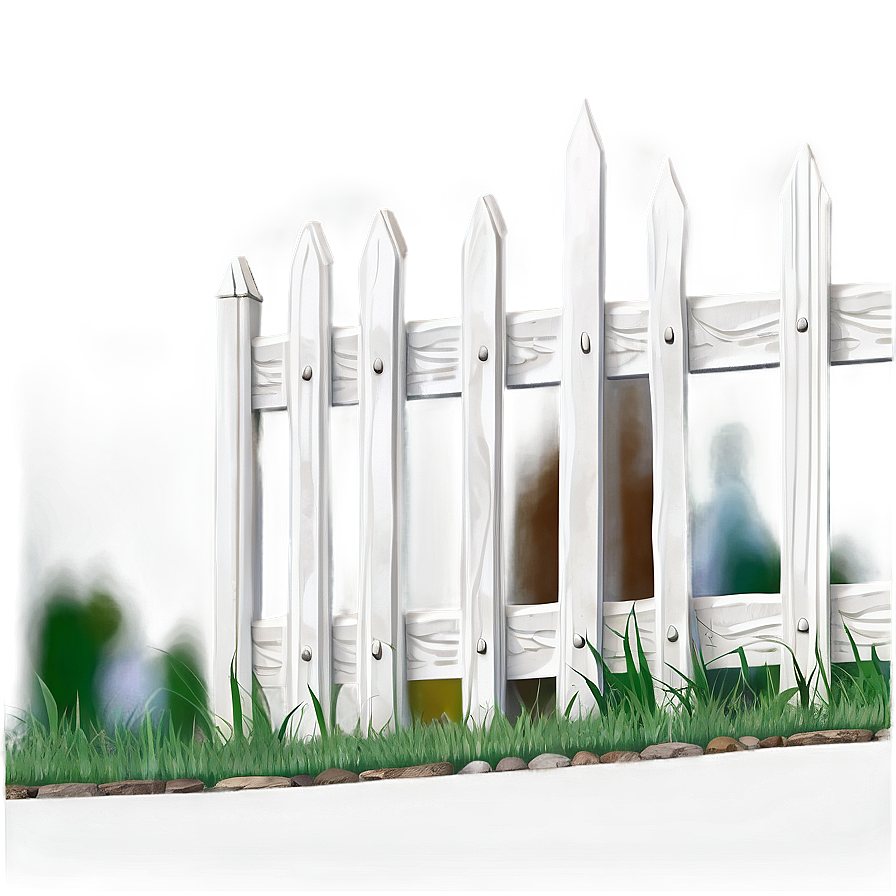 White Fence For Front Yard Png 58 PNG Image