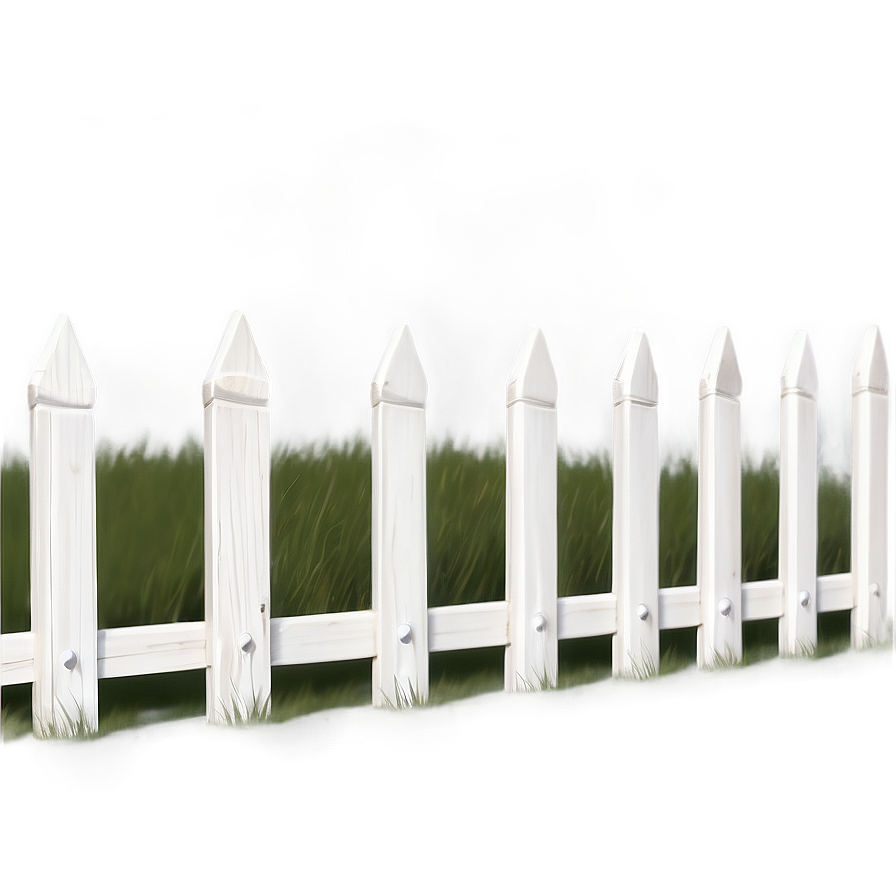 White Fence With Lattice Png Tif76 PNG Image