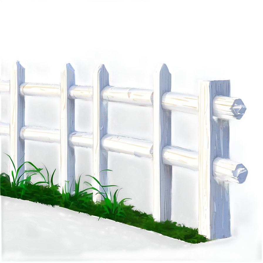 White Fence With Sunset Background Png Ssh PNG Image