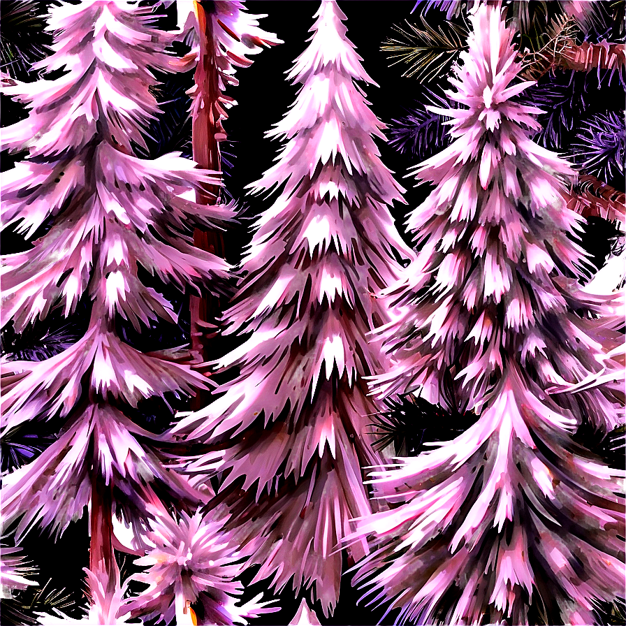 White Fir Tree Holiday Decor Png Duu49 PNG Image