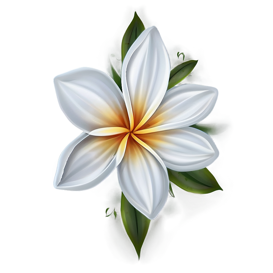 White Flower Design Png Wma98 PNG Image