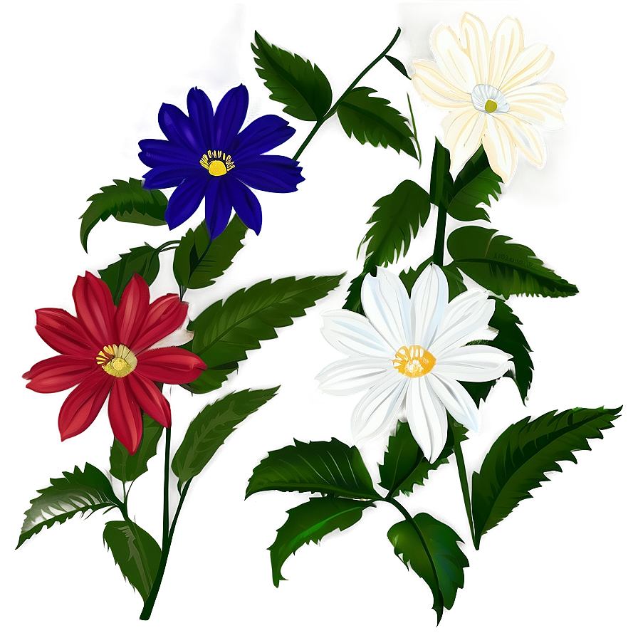 White Flower Graphic Png Swt PNG Image