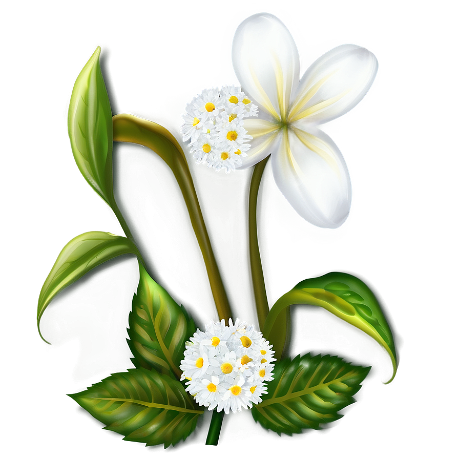 White Flower Png 50 PNG Image