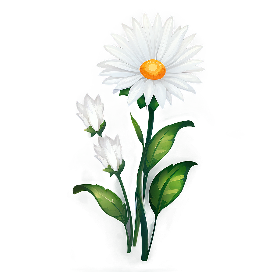 White Flowers Clipart Png Dqb PNG Image