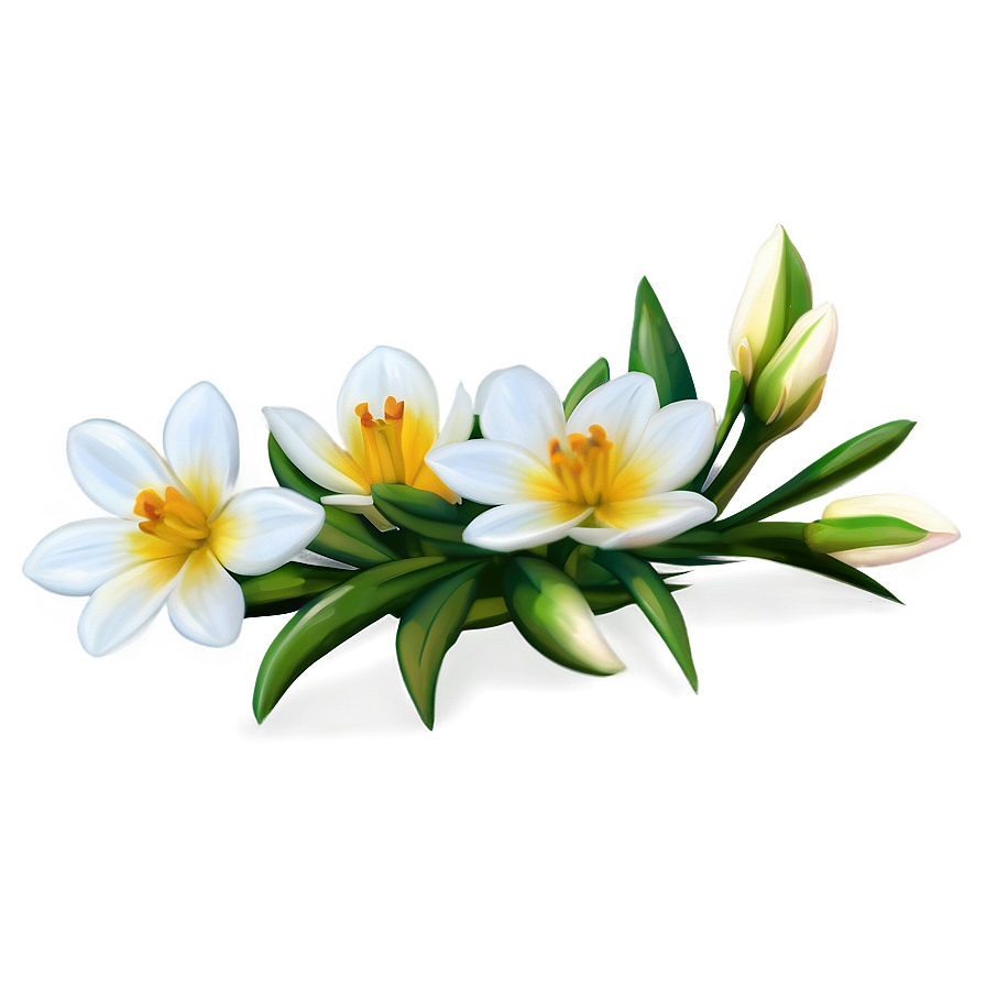 White Flowers In Soft Focus Png 05242024 PNG Image