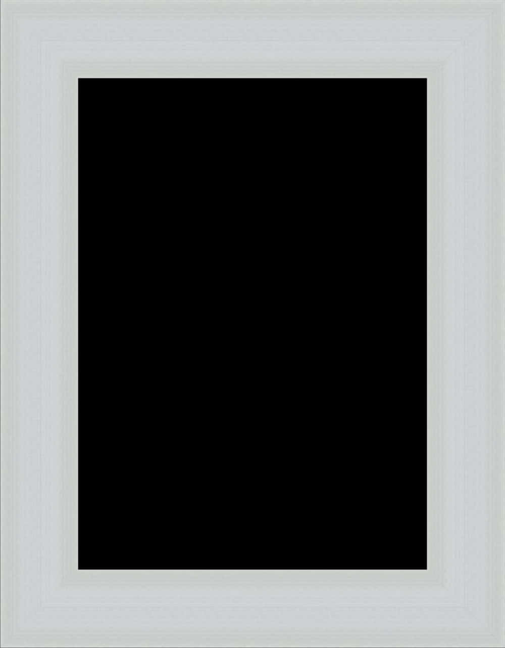 White Framed Black Canvas PNG Image