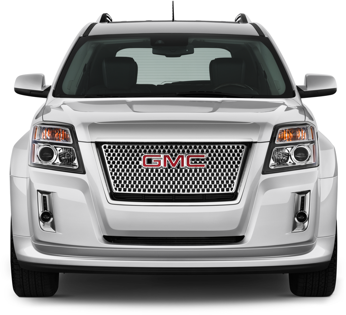 White G M C S U V Front View PNG Image