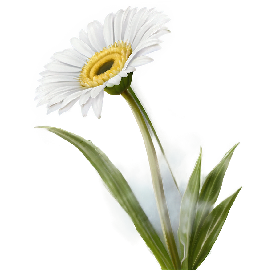 White Gerbera Flower Png 05242024 PNG Image