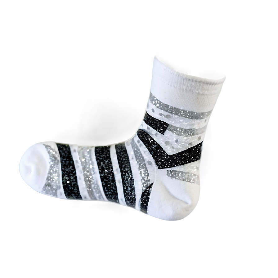 White Glitter Socks Png Jhl25 PNG Image