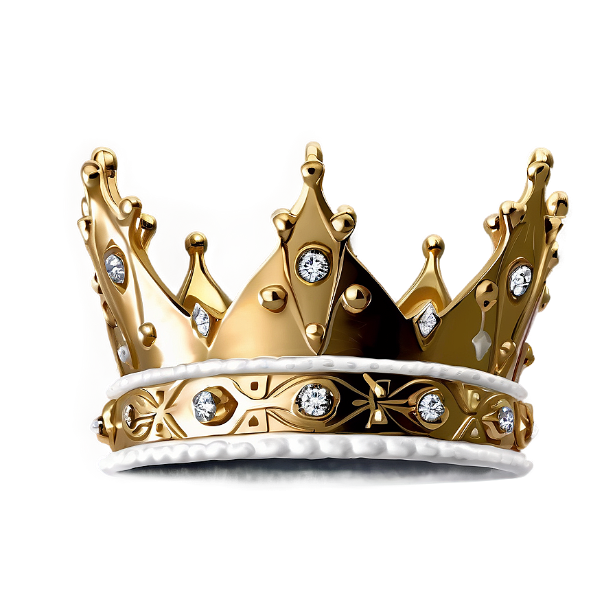 White Gold Crown Png Ueg24 PNG Image