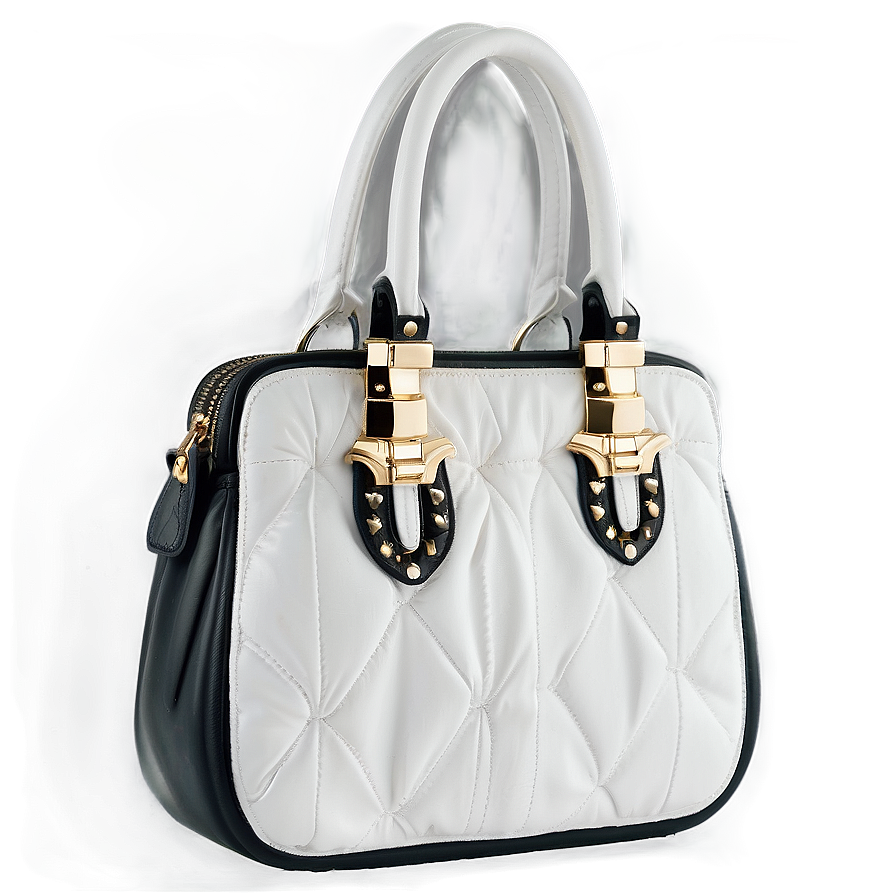 White Handbag Png Iss95 PNG Image