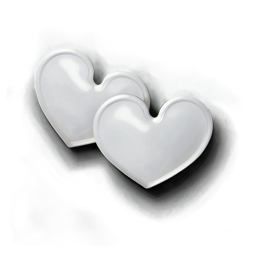 White Hearts Background Png 06252024 PNG Image