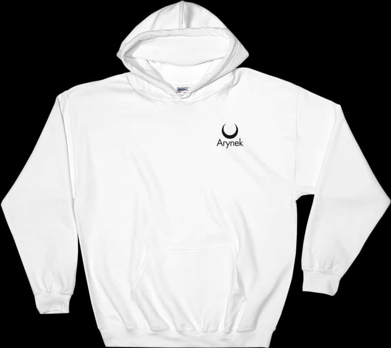 White Hoodiewith Logo PNG Image