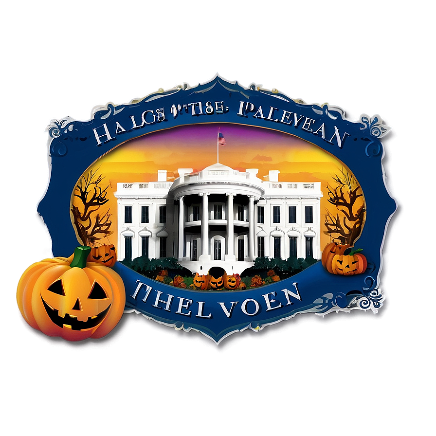 White House Halloween Celebration Png Sbp75 PNG Image