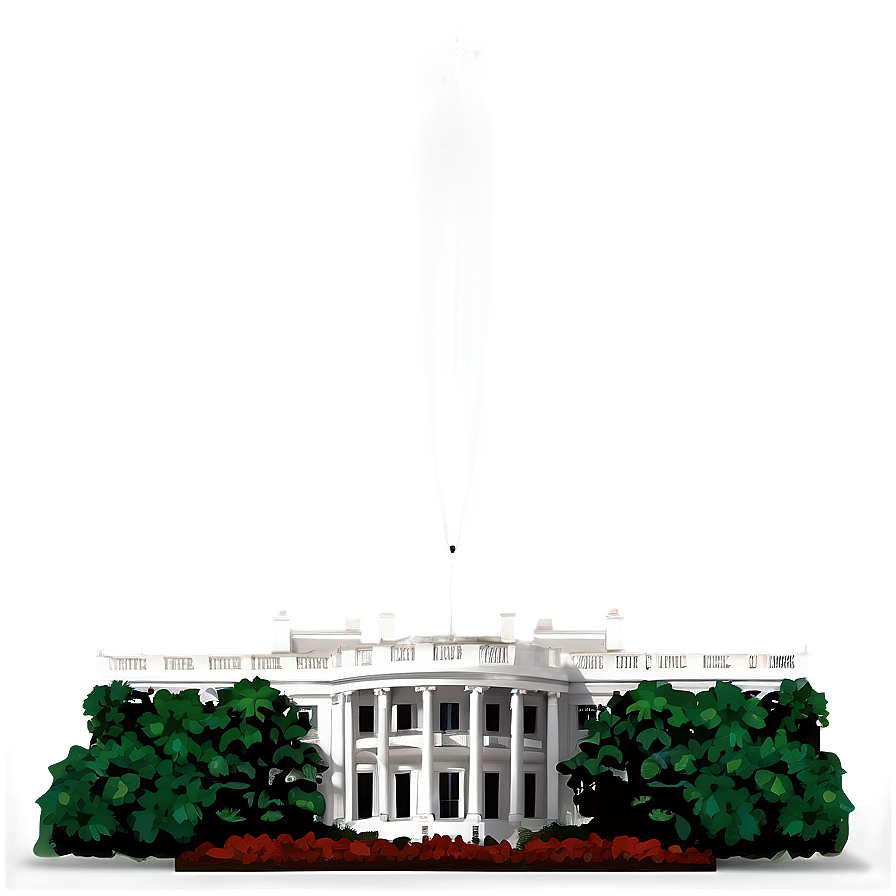 White House National Landmark Png Clw PNG Image