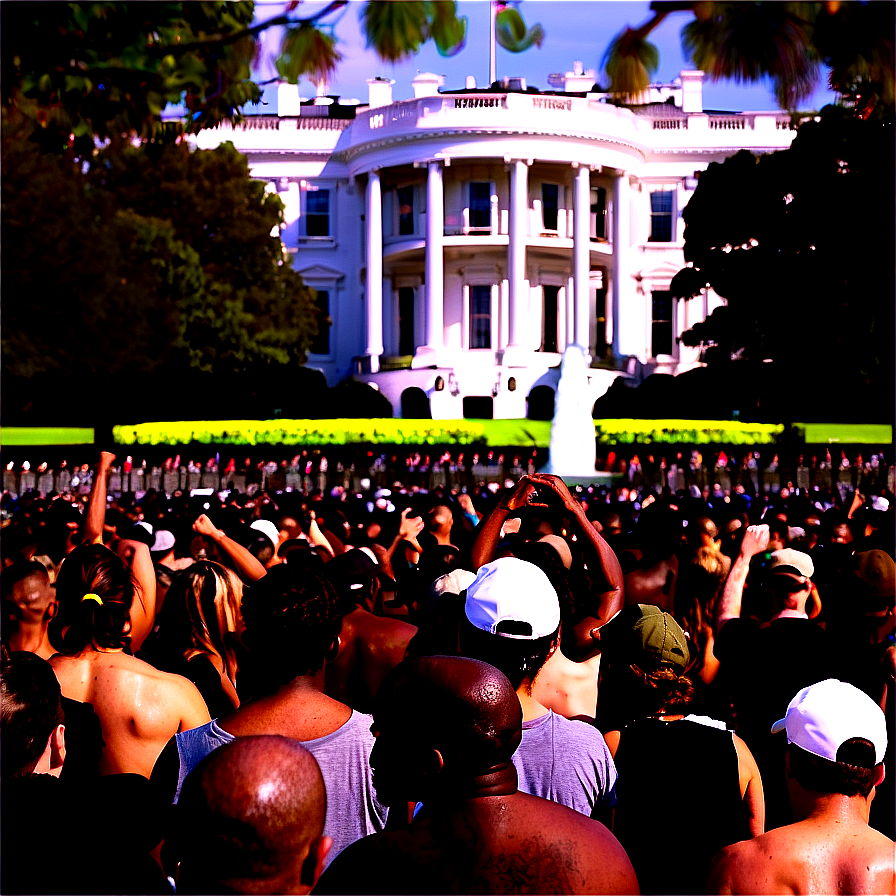 White House Peaceful Protest Png Osv71 PNG Image