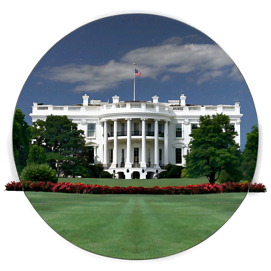 White House South Lawn View Png Ayj94 PNG Image