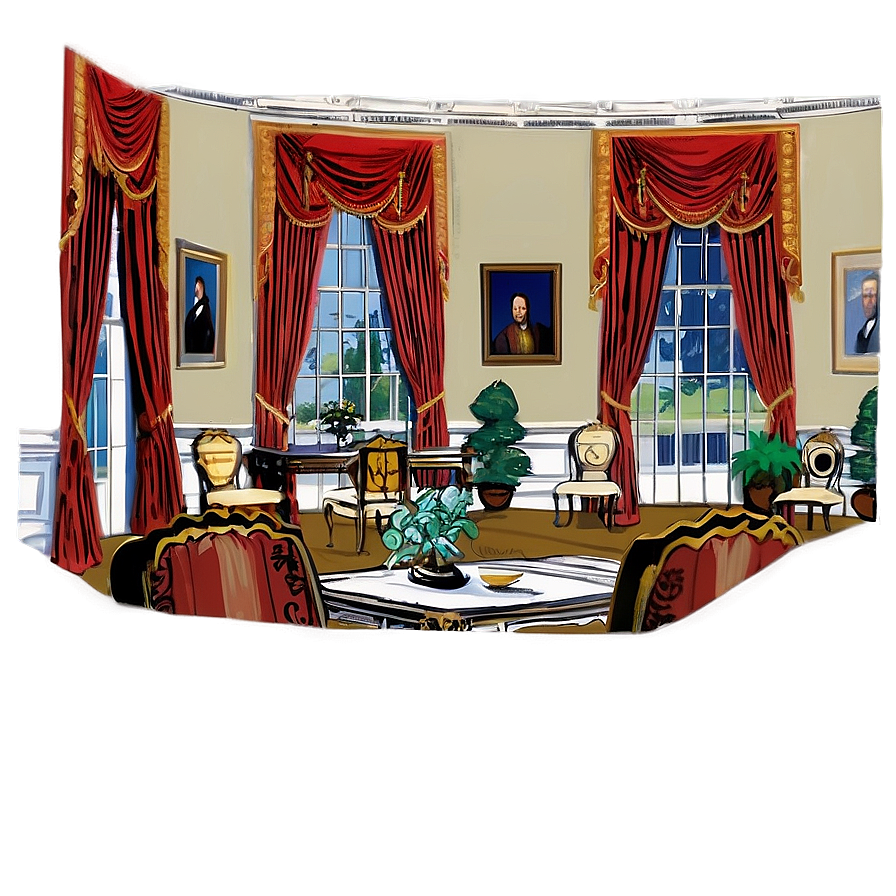 White House State Dining Room Png 06252024 PNG Image