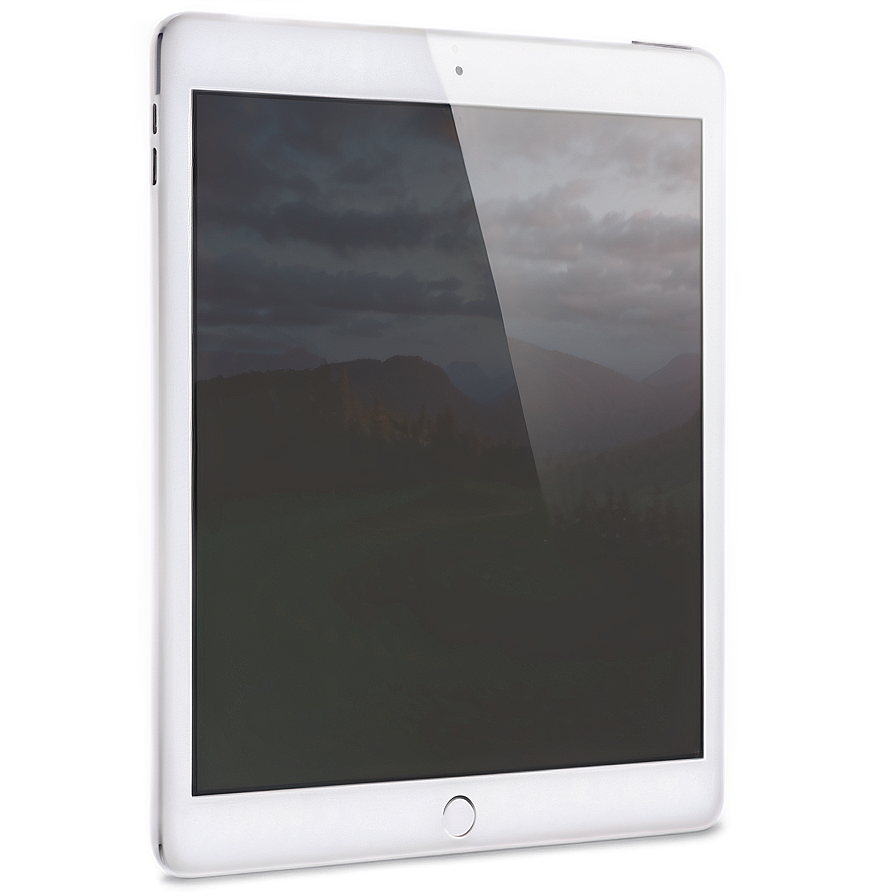 White Ipad With Screen Display Png 36 PNG Image