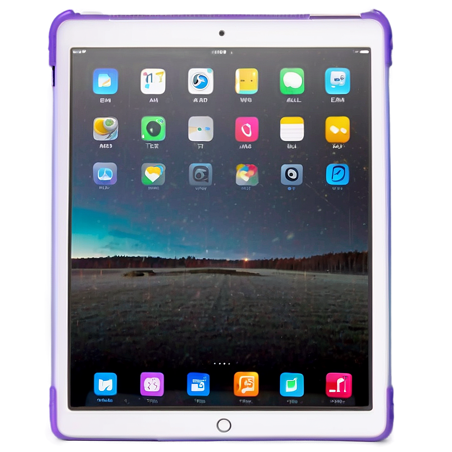 White Ipad With Smart Cover Png 06252024 PNG Image