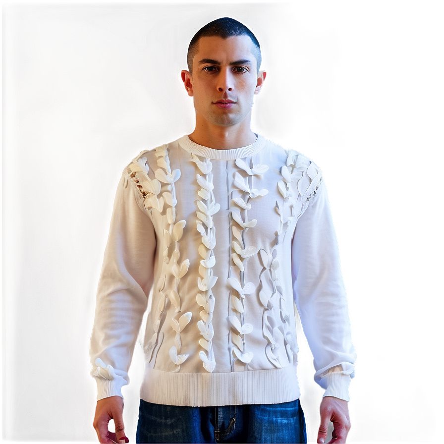 White Knit Shirt Png 80 PNG Image