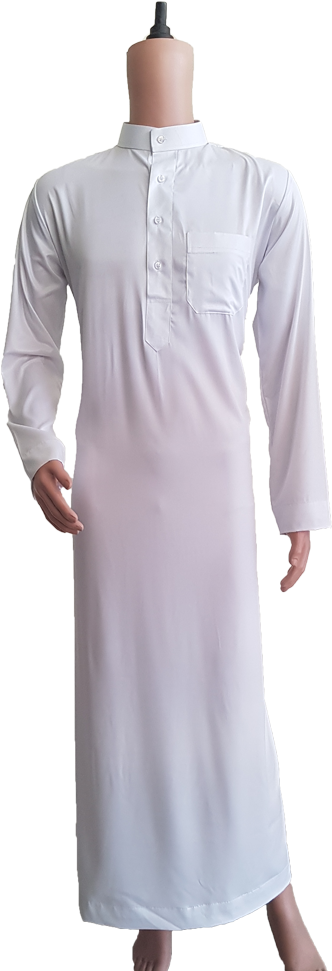 White Kurta Mannequin Display PNG Image