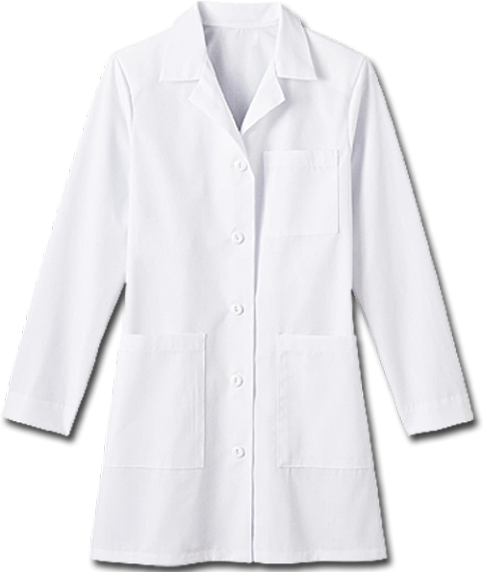 White Lab Coat Professional Apparel PNG Image