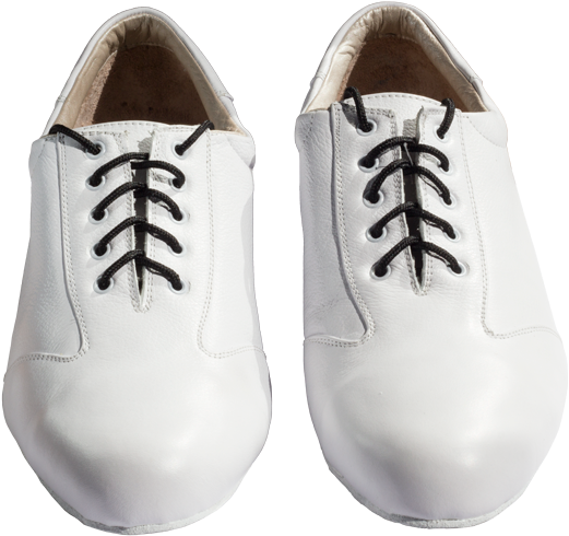 White Leather Mens Dress Shoes PNG Image