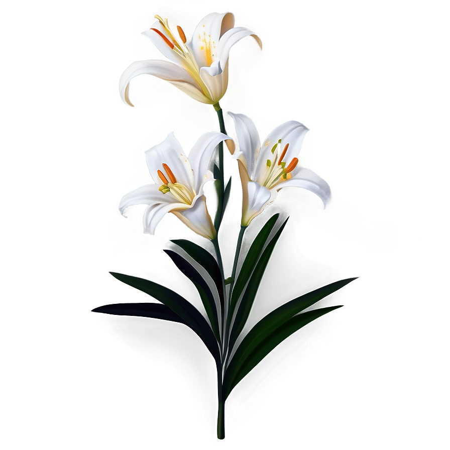 White Lily Flower Png 51 PNG Image