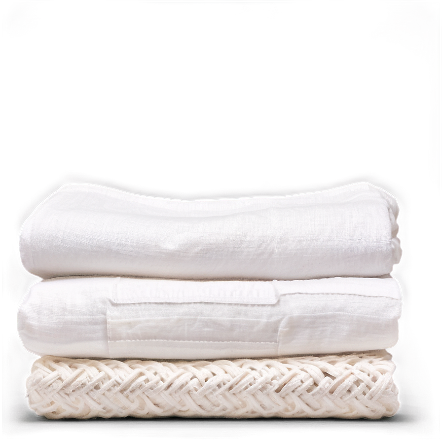 White Linen Blanket Png 06282024 PNG Image