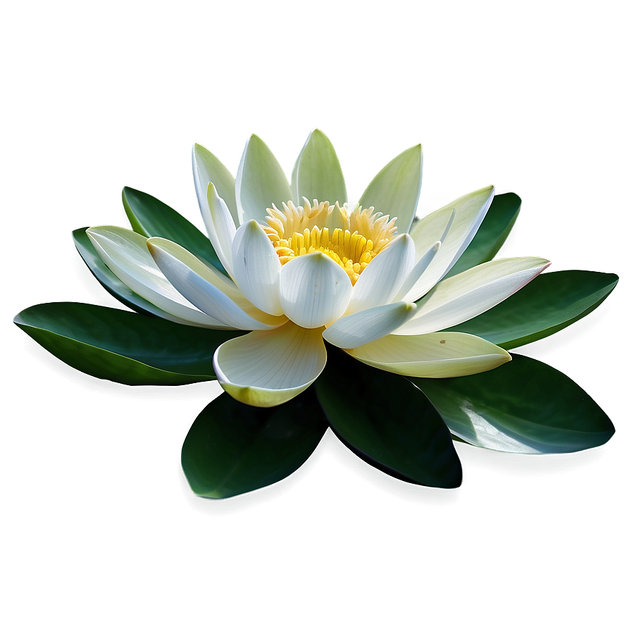 White Lotus Flower Png Glj4 PNG Image