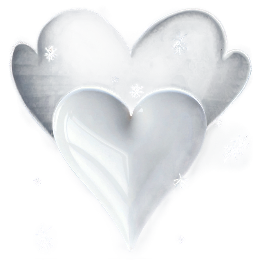 White Love Hearts Png Ccq32 PNG Image